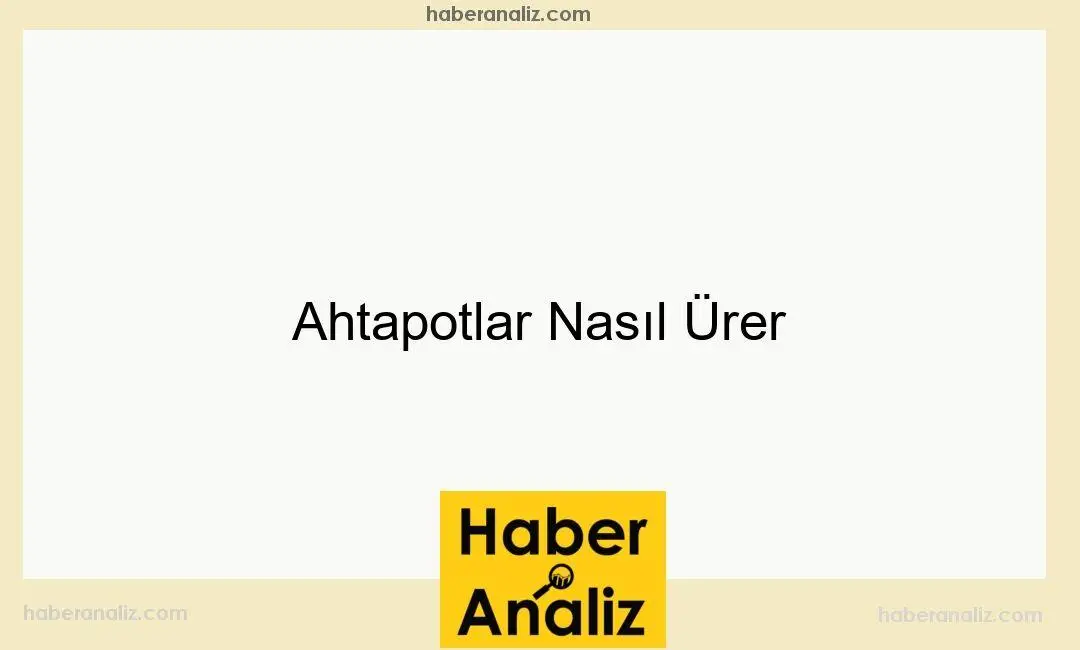 Ahtapotlar Nasıl Ürer