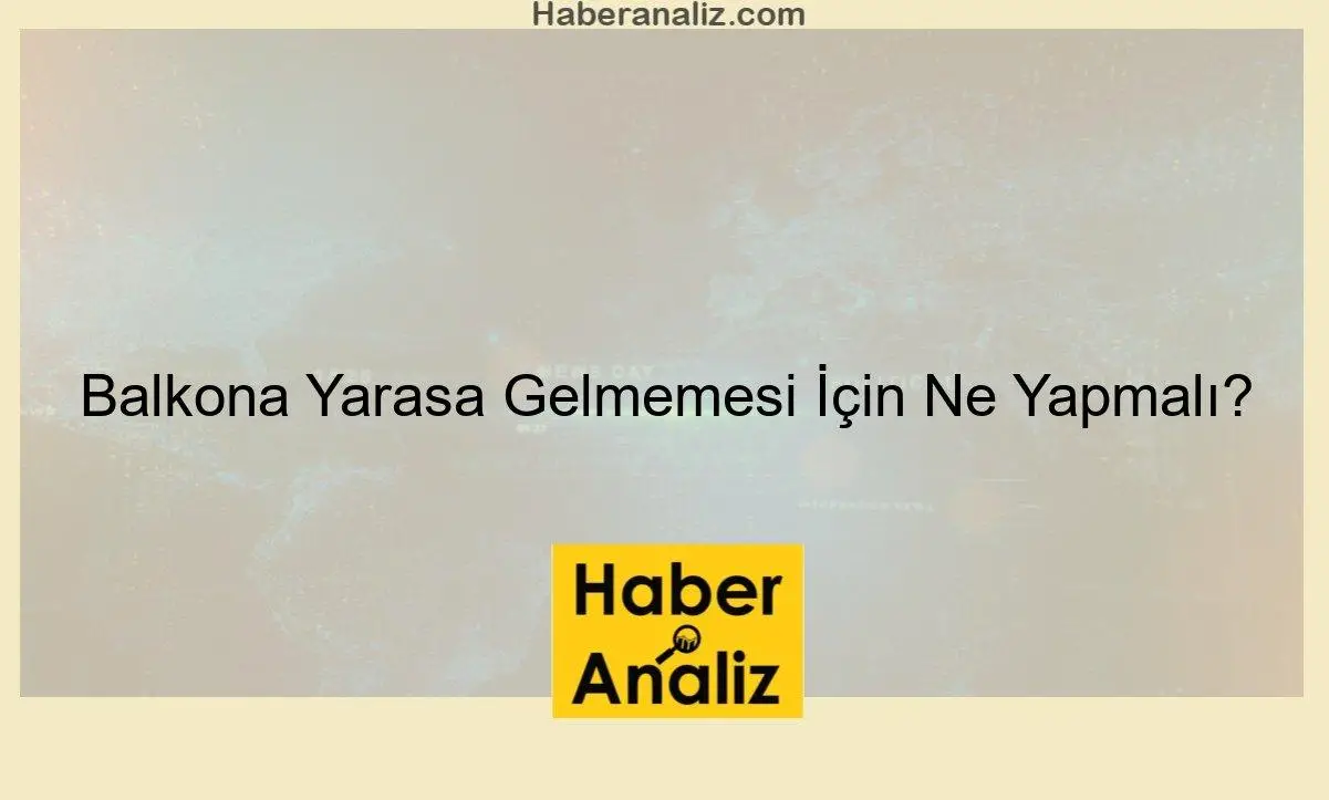 Balkona Yarasa Gelmemesi İçin Ne Yapmalı?