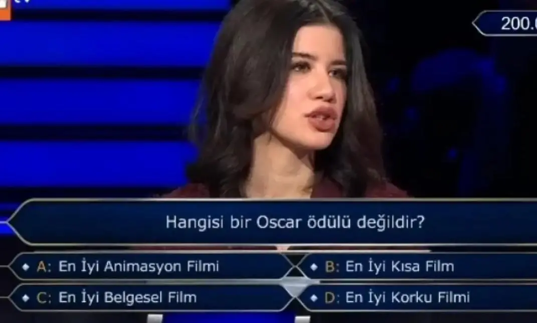 Kim Milyoner Olmak İster'de Oscar Ödüllerinde Korku Filmi, Belgesel Filmi, Kısa Film, Animasyon Filmi Ödülü Var mı?