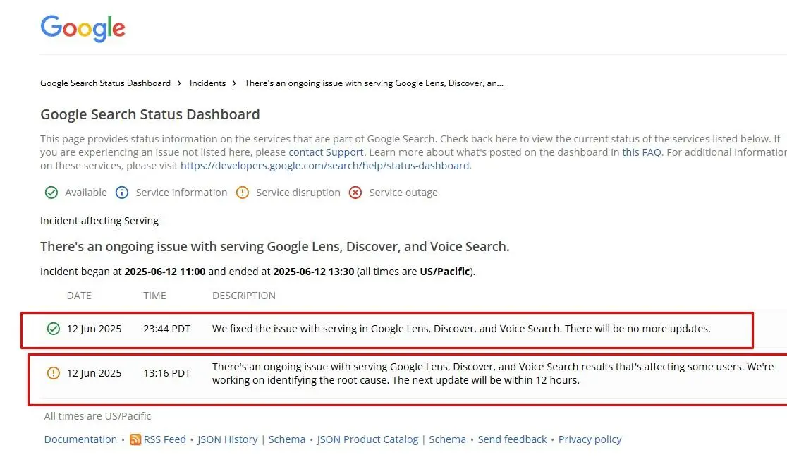 Google'da Büyük Kesinti: Lens, Discover ve Sesli Arama Hizmetleri Etkilendi