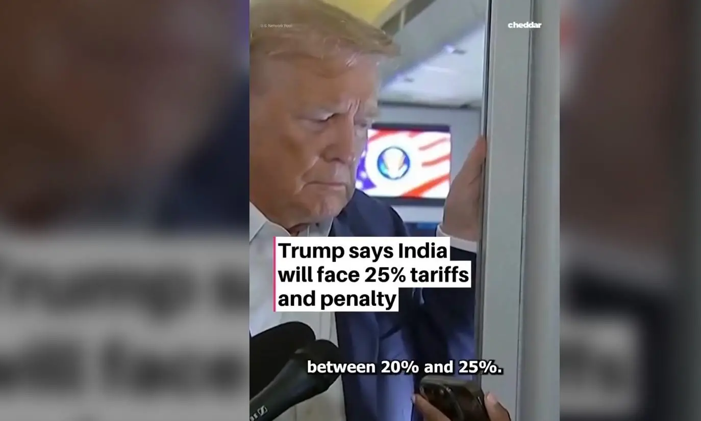 Trump, Hindistan'a %25 Tarife ve Ceza Uygulayacağını Açıkladı