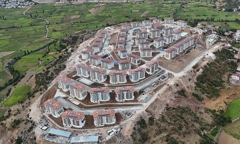 Adıyaman Çelikhan'da Deprem Konutları İnşaatında Son Aşamaya Gelindi