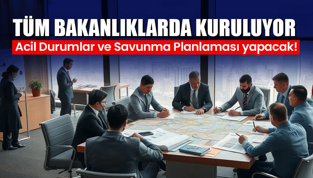 Tüm bakanlıklarda kuruluyor: Acil Durum ve Savunma Planlaması Daire Başkanlığı