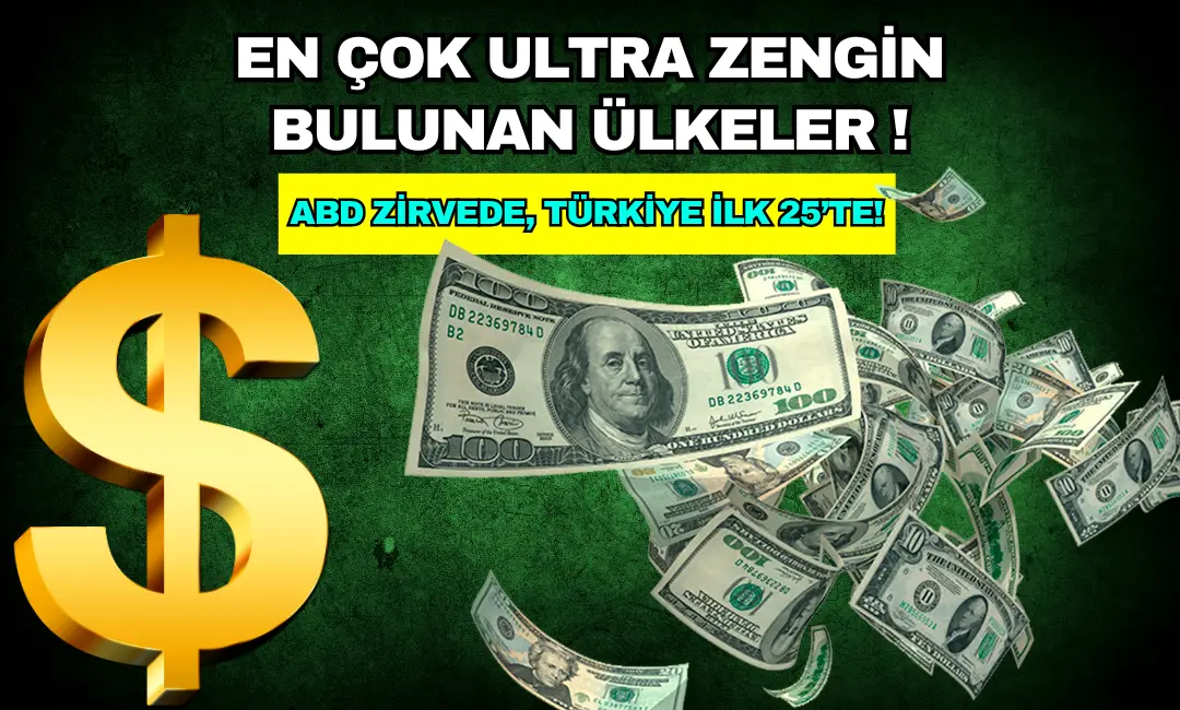 En Çok Ultra Zengin Bulunan Ülkeler: ABD Zirvede, Türkiye İlk 25’te!