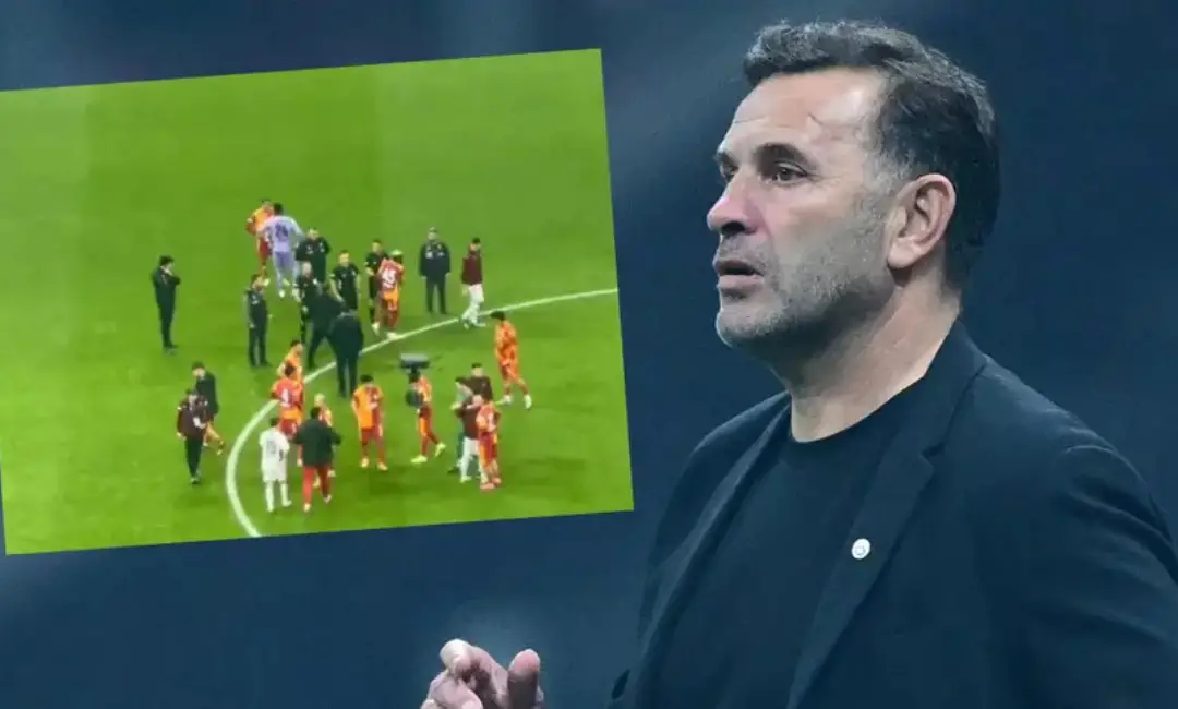 Okan Buruk’tan Hakeme Tepki! Cihan Aydın’ın Elini Sıkmadı, Sahaya Kadar Gidip Protesto Etti!