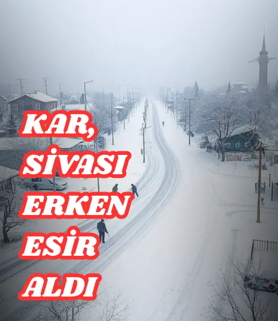 Sivas'ta kar bastırdı, 46 ulaşım yerine erişilemiyor!