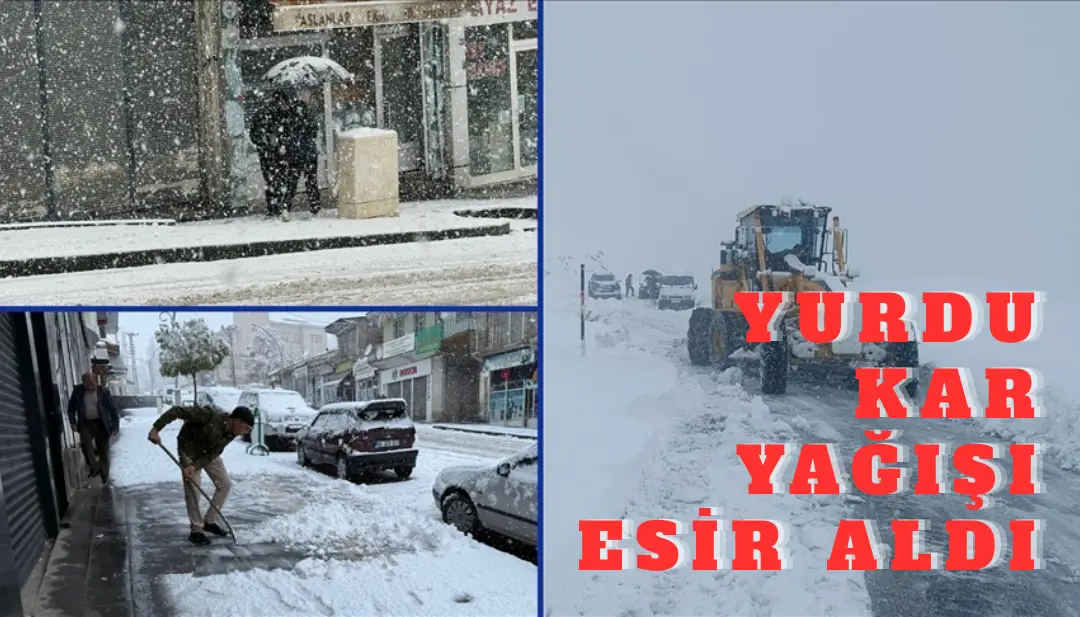 Yurdu kar yağışı esir aldı: Doğu illeri beyaza büründü